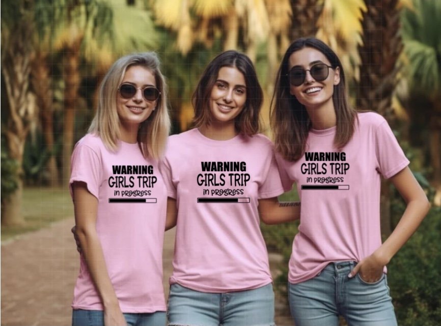 Warning Girls Trip In Progress T-Shirt