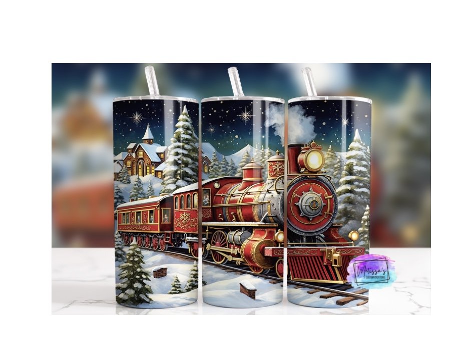 Christmas Train Tumbler
