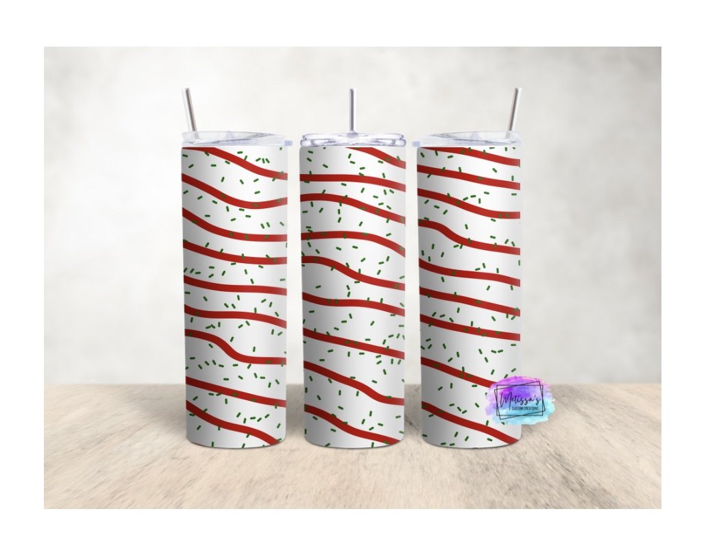 Christmas Tree Cake Tumbler