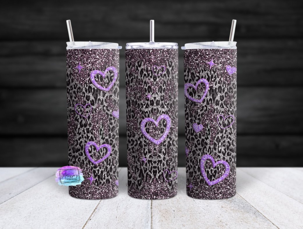 Valentine Heart Peekaboo Tumbler