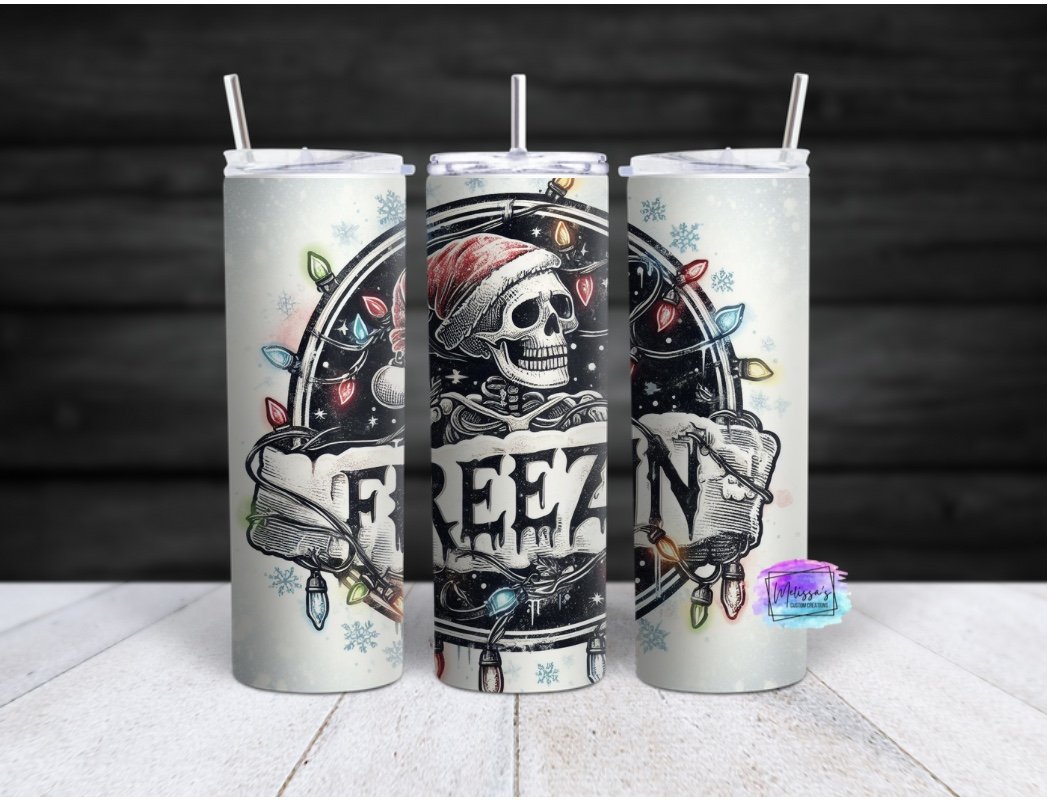 Freezin' Skeleton Tumbler