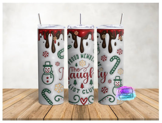 Proud Member Of The Naughty List Club Tumbler
