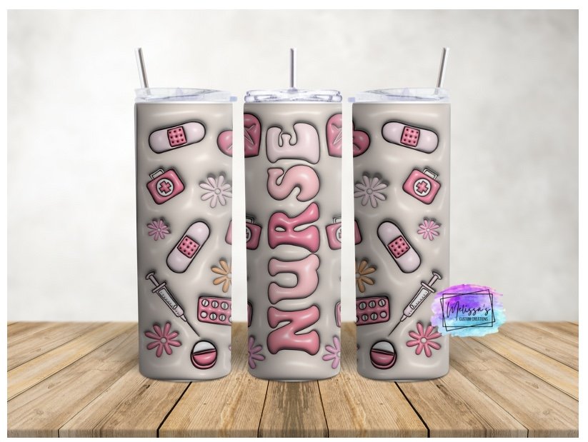 3D Inflated Nurse Tumbler