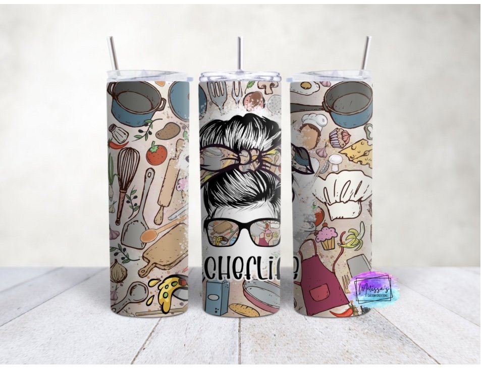 Chef Life Messy Bun Tumbler