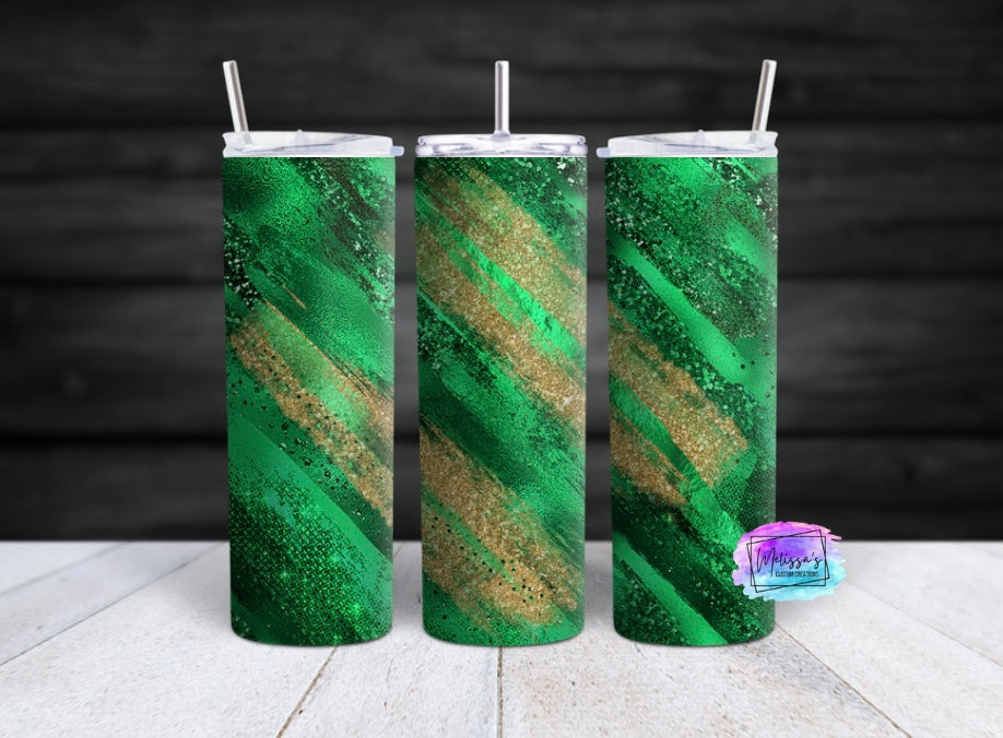 Green and Gold Tumbler