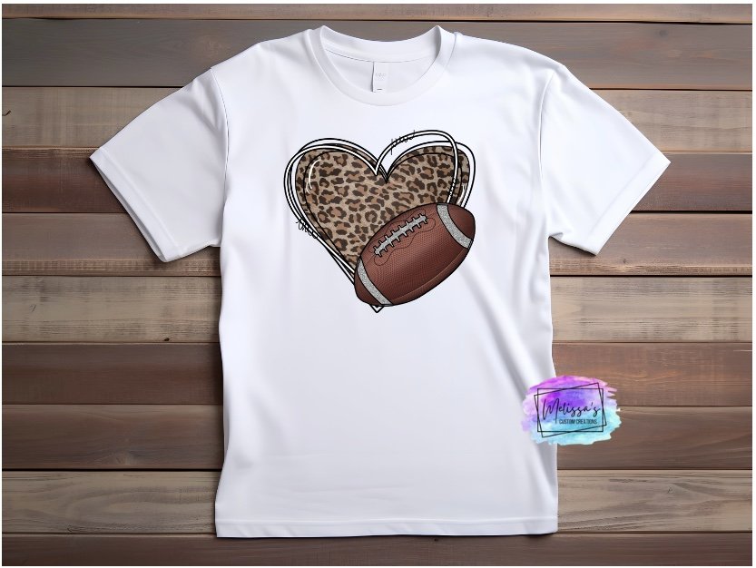 Cheetah Love Football T-Shirt