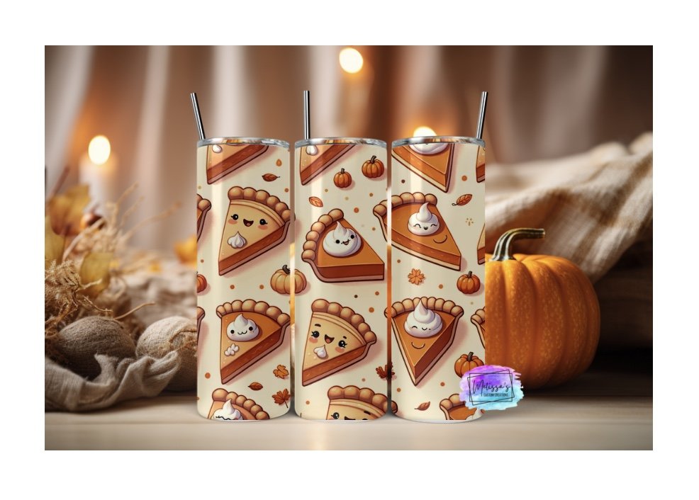 Happy Pumpkin Pie Slices Tumbler