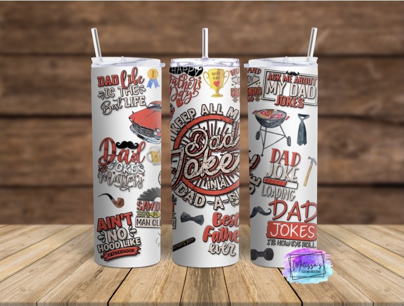 Dad Jokes Tumbler