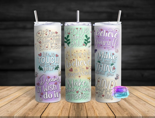 Inspirational Sublimation Tumbler