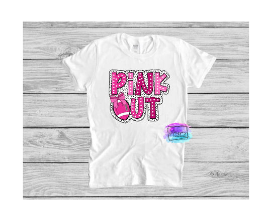 Pink Out Football T-Shirt
