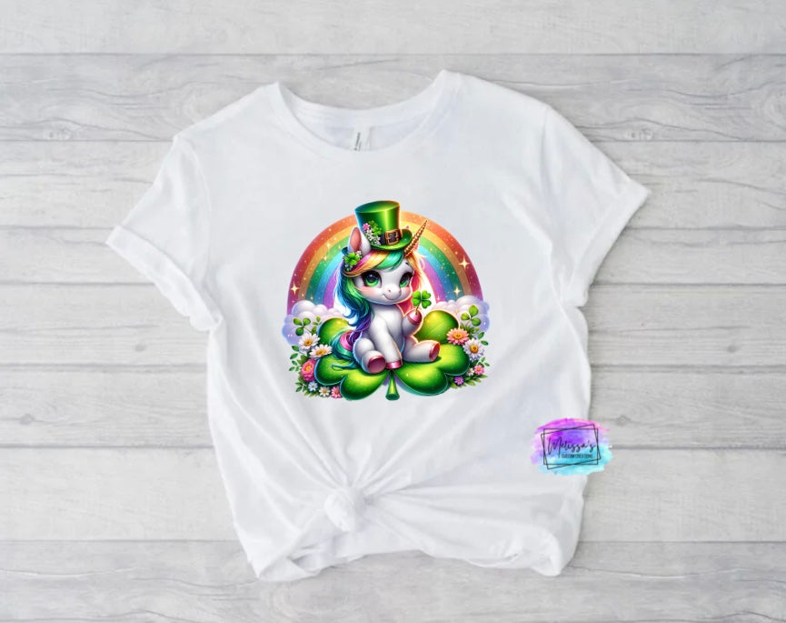 St. Patrick's Day Unicorn T-Shirt (2 designs to choose from)