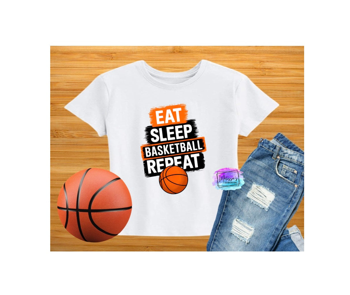 Eat Sleep Basketball Repeat T-Shirt