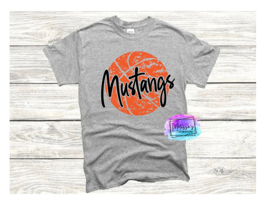 Mustangs Basketball T-Shirt