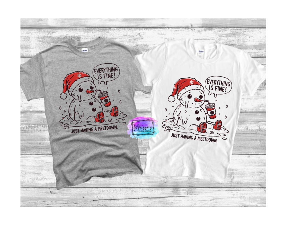 Everything is Fine, Just Having a Meltdown T-Shirt