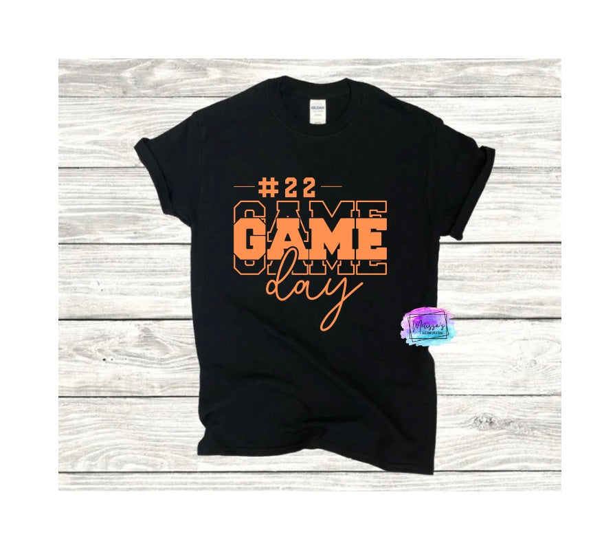 Game Day T-Shirt (Personalized with #)