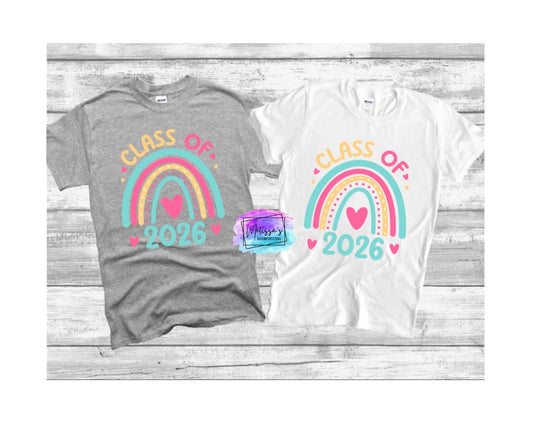Class of 2026 Rainbow T-Shirt