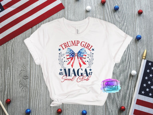 Trump Girl MAGA Social Club T-Shirt