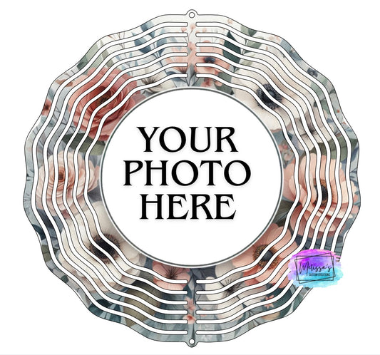 Personalized Floral Wind Spinner