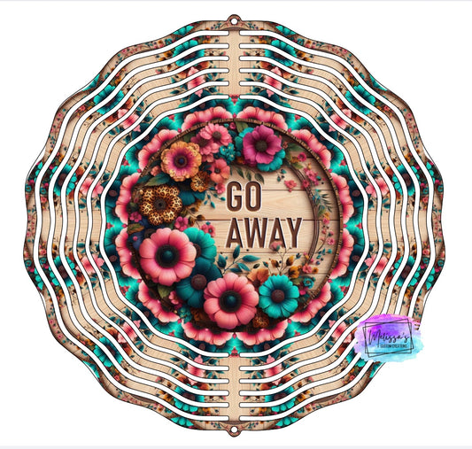 Go Away Floral Wind Spinner