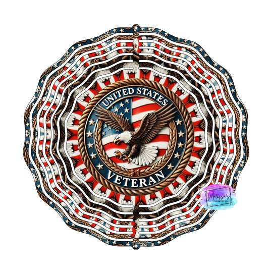 United States Veteran Wind Spinner