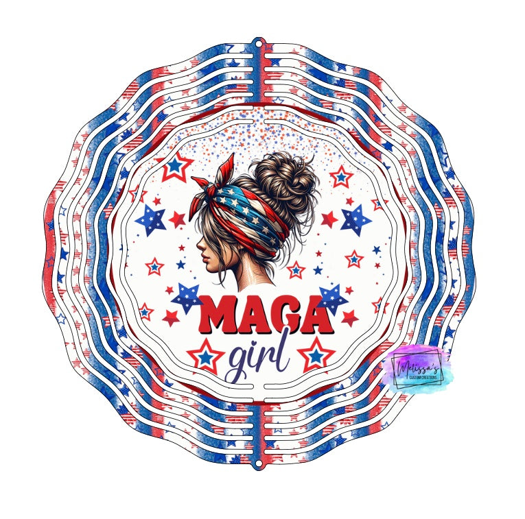 MAGA Girl Wind Spinner