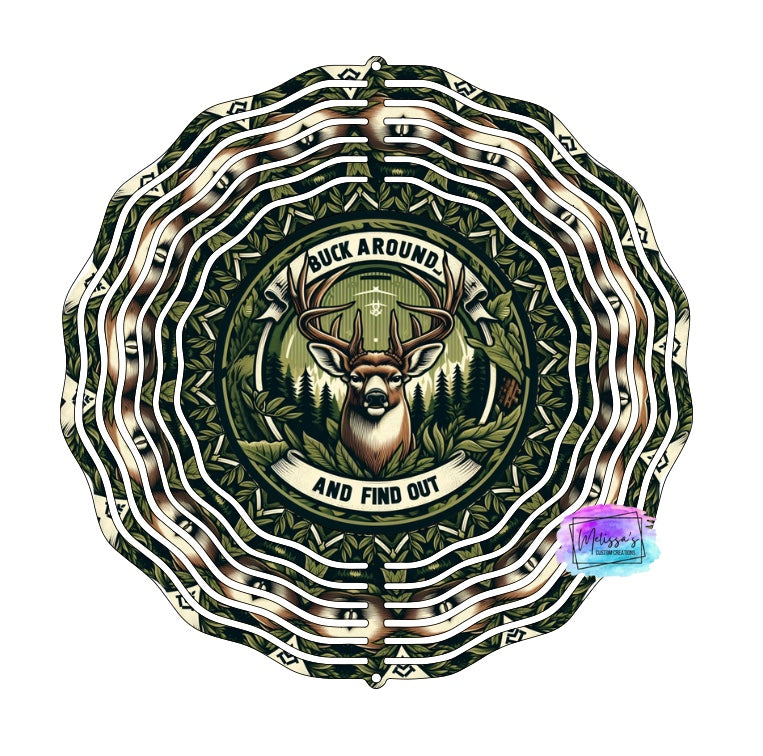 Buck Around Wind Spinner