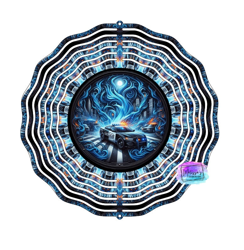 Police Wind Spinner