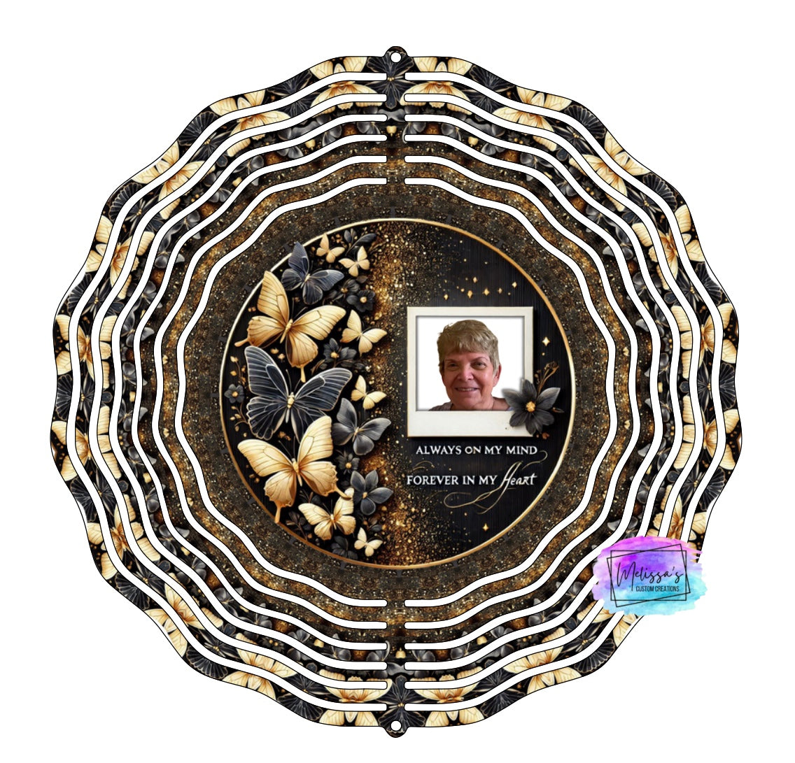 Personalized Butterfly Memorial Wind Spinner