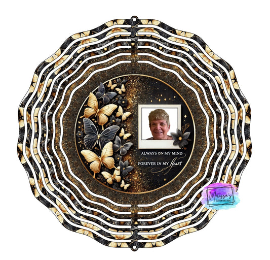 Personalized Butterfly Memorial Wind Spinner