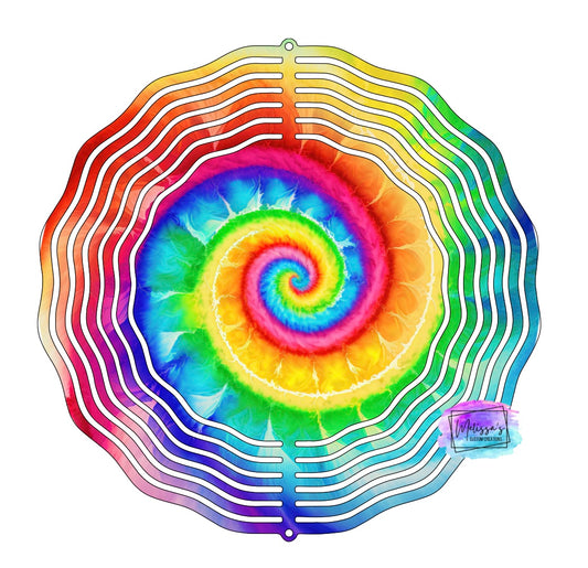 Tie Dye Wind Spinner (2 designs to choose from)