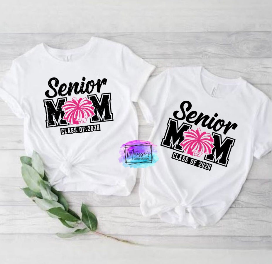 Cheerleading Senior Mom Class of 2026 T-Shirt