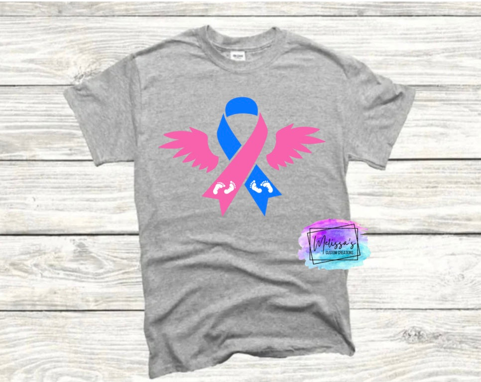 Pregnancy/Infant Loss Awareness Ribbon T-Shirt