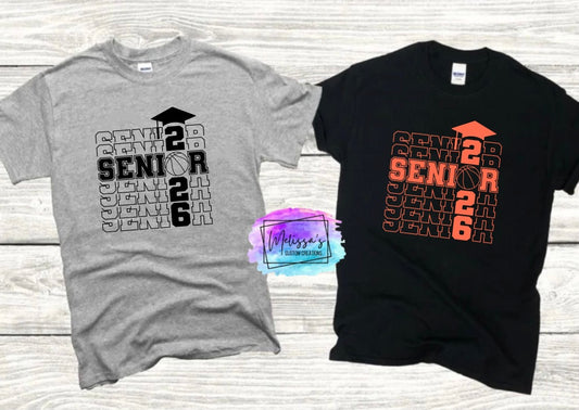 Basketball Senior 2026 T-Shirt (Choose your colors)