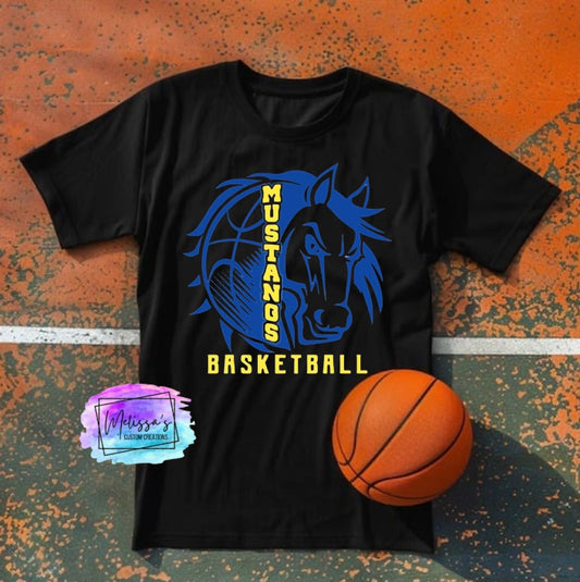 Mustangs Basketball T-Shirt