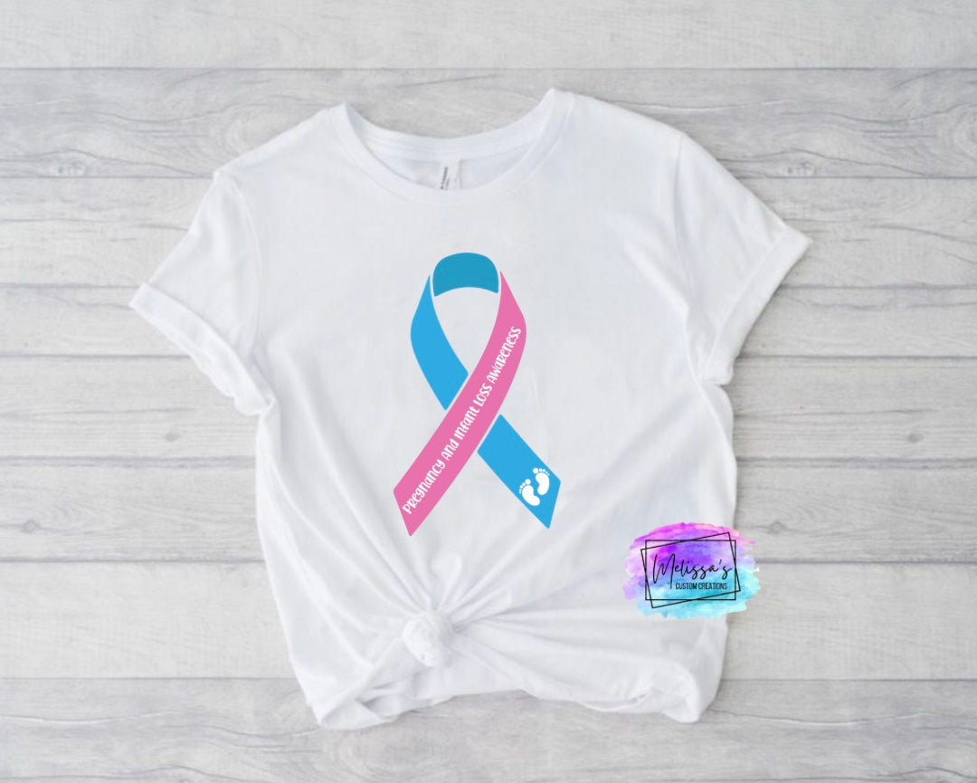 Pregnancy and Infant Loss Awareness Ribbon T-Shirt