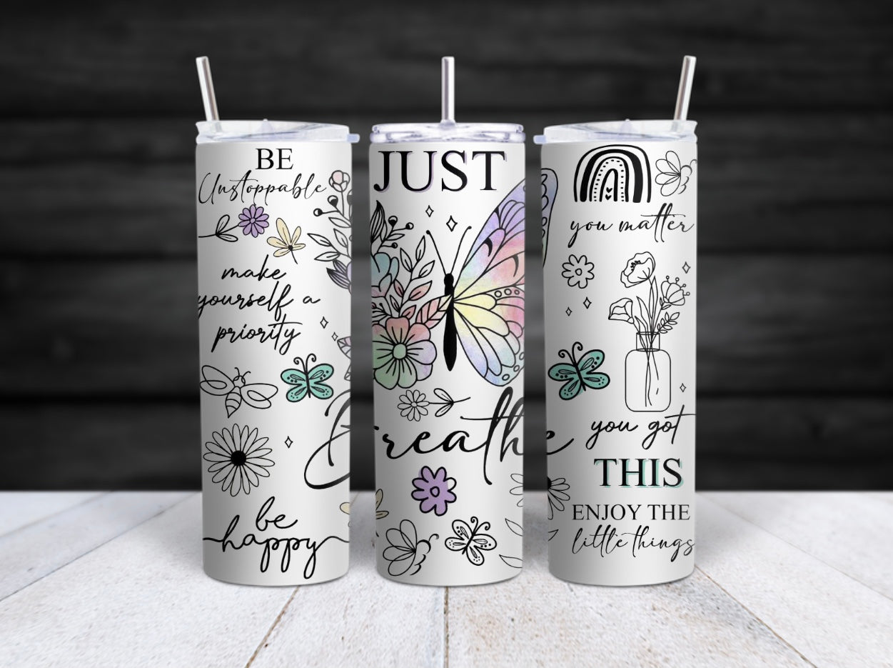 Just Breathe Tumbler