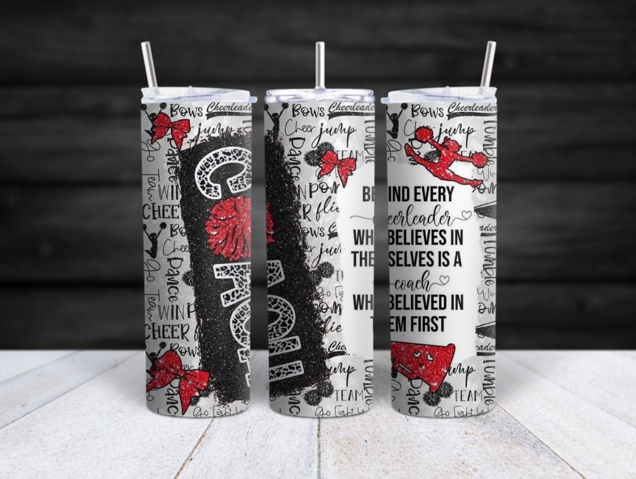 Cheer Coach Tumbler (6 colors to choose from)