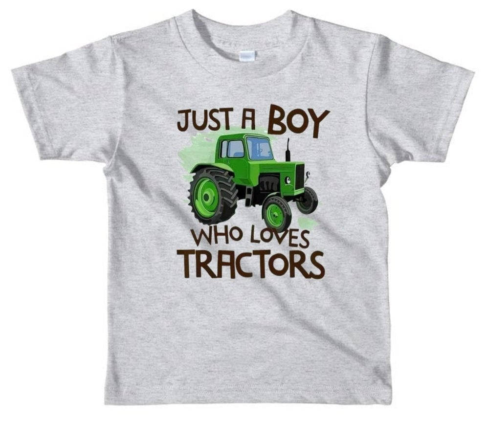 Just a Boy Who Loves Tractors T-Shirt