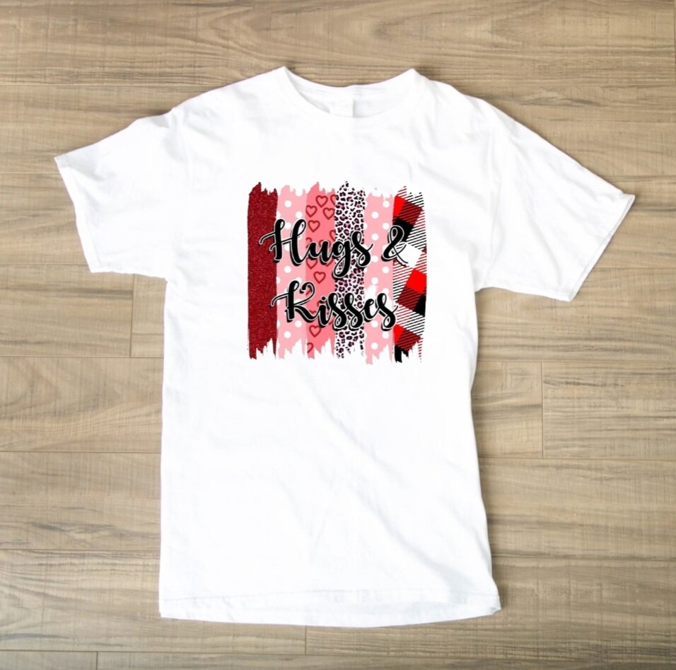 Hugs & Kisses Brushstrokes T-Shirt
