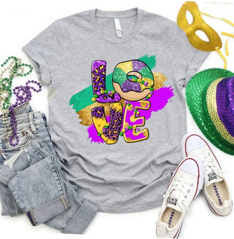 Mardi Gras LOVE T-Shirt