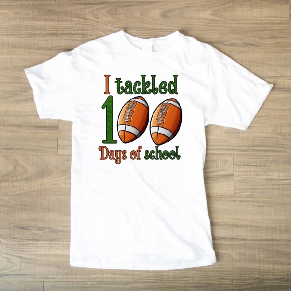 I Tackled 100 Days of School T-Shirt