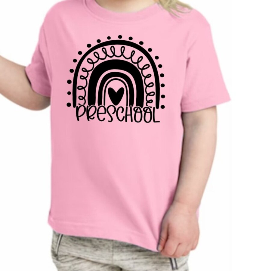 Preschool Rainbow T-Shirt (Choose Your Colors)