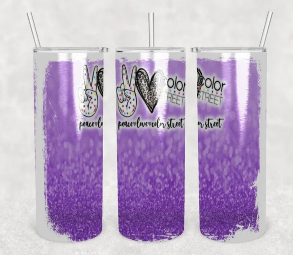 Peace, Love, Colorstreet Tumbler