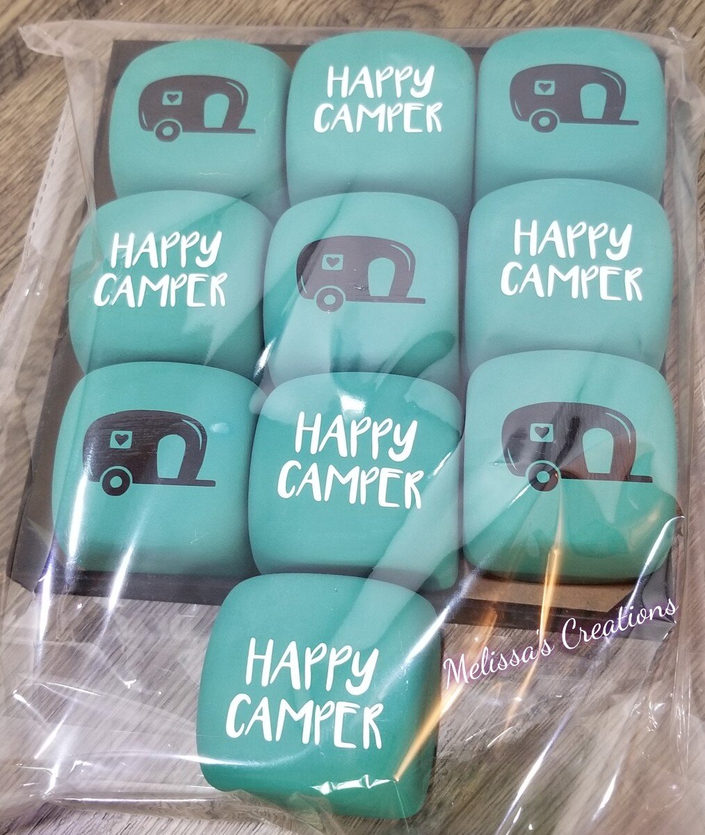 Happy Camper TIC-TAC-TOE Game (READY TO SHIP)