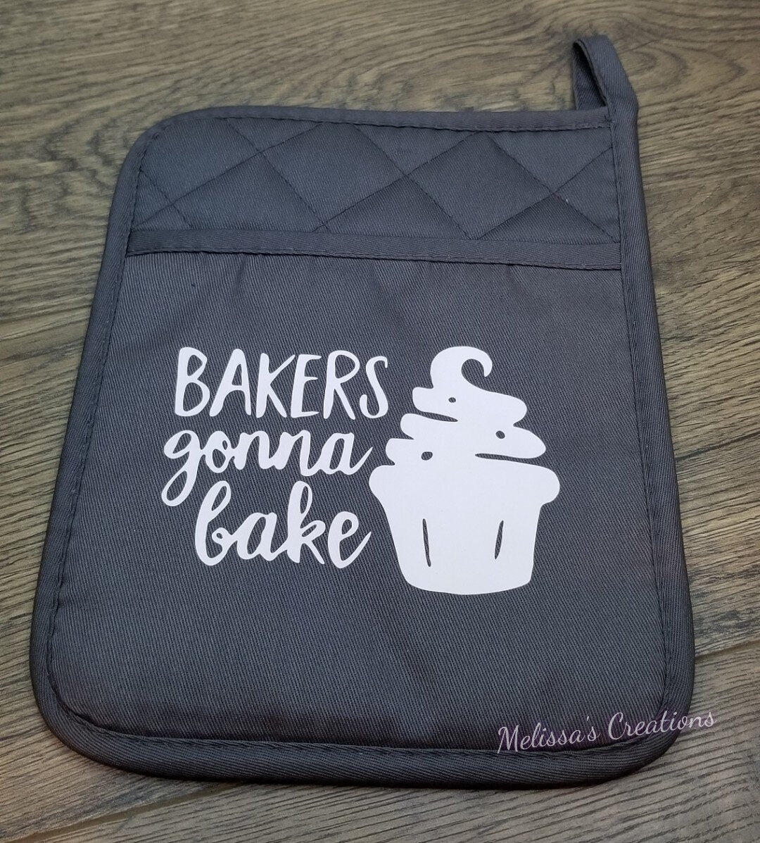 "Bakers Gonna Bake" Potholder (READY TO SHIP)