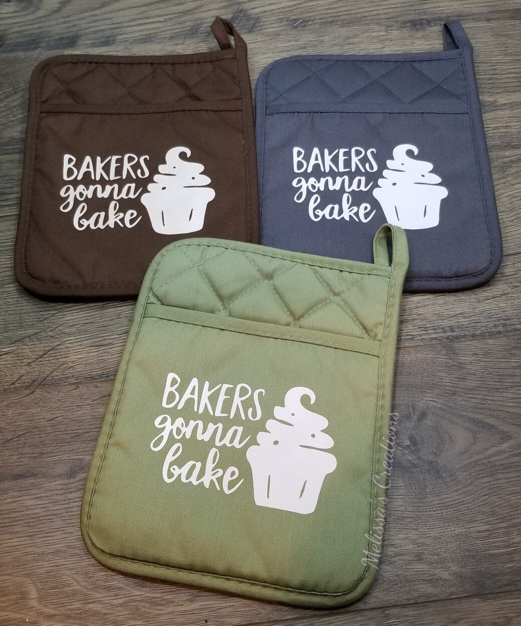 "Bakers Gonna Bake" Potholder (READY TO SHIP)