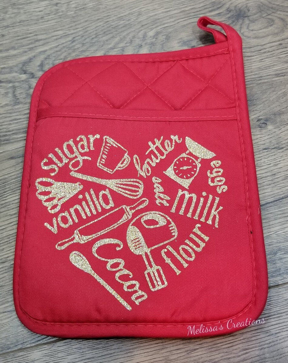 Baking Heart Potholder (READY TO SHIP)