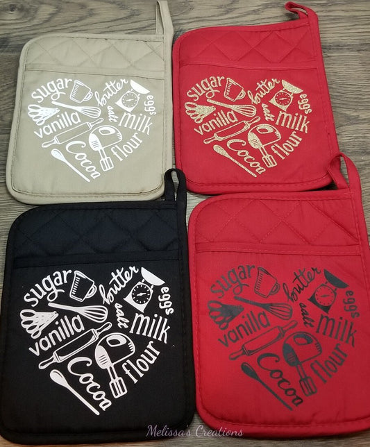 Baking Heart Potholder (READY TO SHIP)