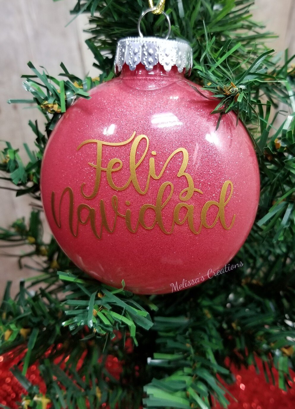 "Feliz Navidad" Ornament (READY TO SHIP)