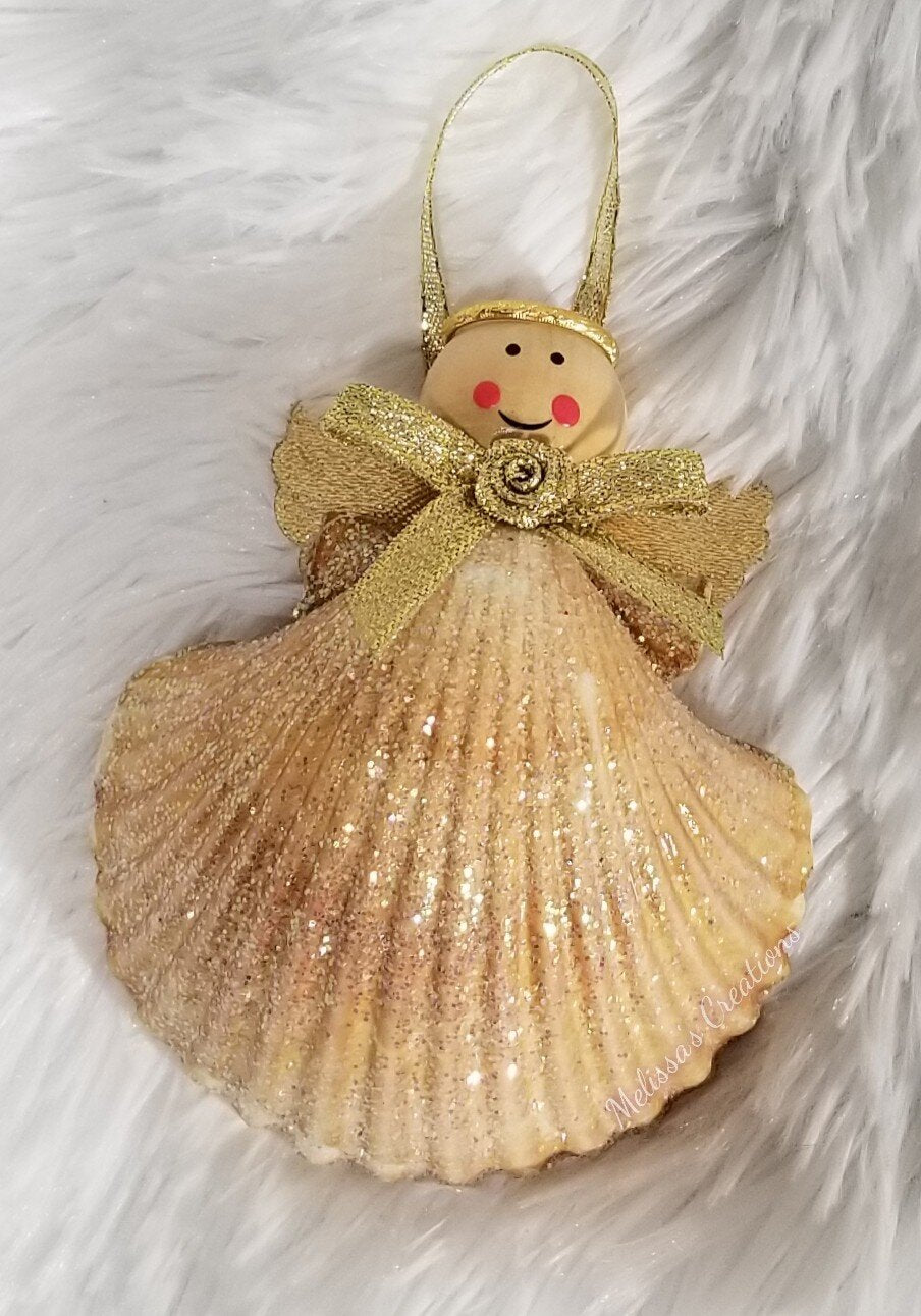 Shell Angel Ornament (READY TO SHIP)